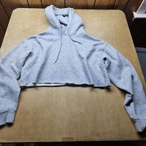 Out from under urban outfitters grey crop hoodie